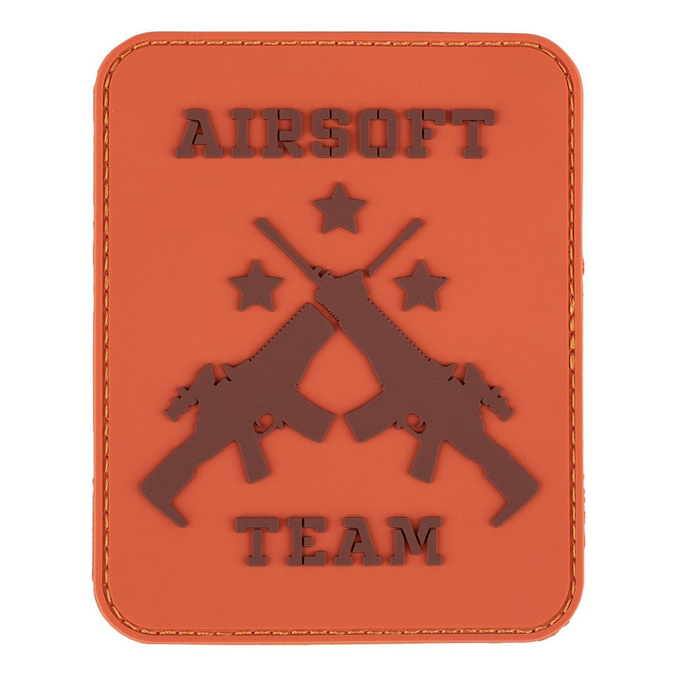 Embleem 3D PVC Airsoft Team Oranj - Afirmă-ți Prezența