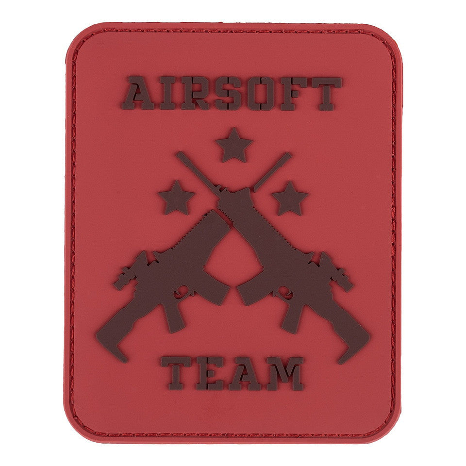 Embleem 3D PVC Airsoft Team Rood #23020 - Identitate Vizibilă și Durabilă