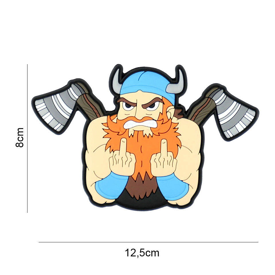 Embleem 3D PVC Angry Viking #8143 - Afirmă-ți Spiritul Războinic