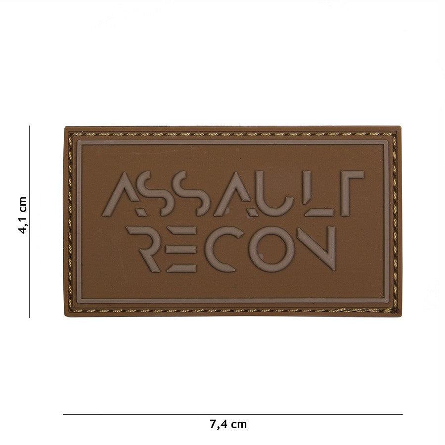 Embleem 3D PVC Assault Recon Coyote Tactical - Aderență & Stil Tactic