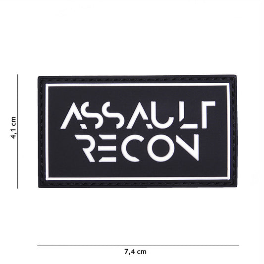 Embleem 3D PVC Assault Recon Negru Tactical - Identitate Tactică Incontestabilă