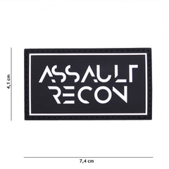 Embleem 3D PVC Assault Recon Negru Tactical - Identitate Tactică Incontestabilă