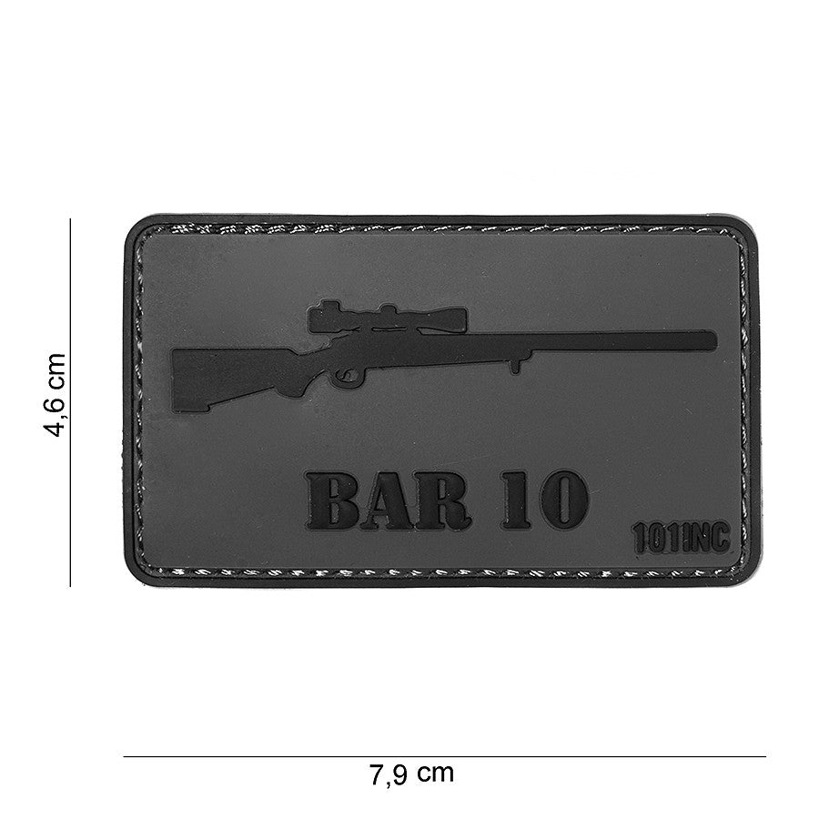 Embleem 3D PVC BAR 10 - Identitate Tactică Durabilă