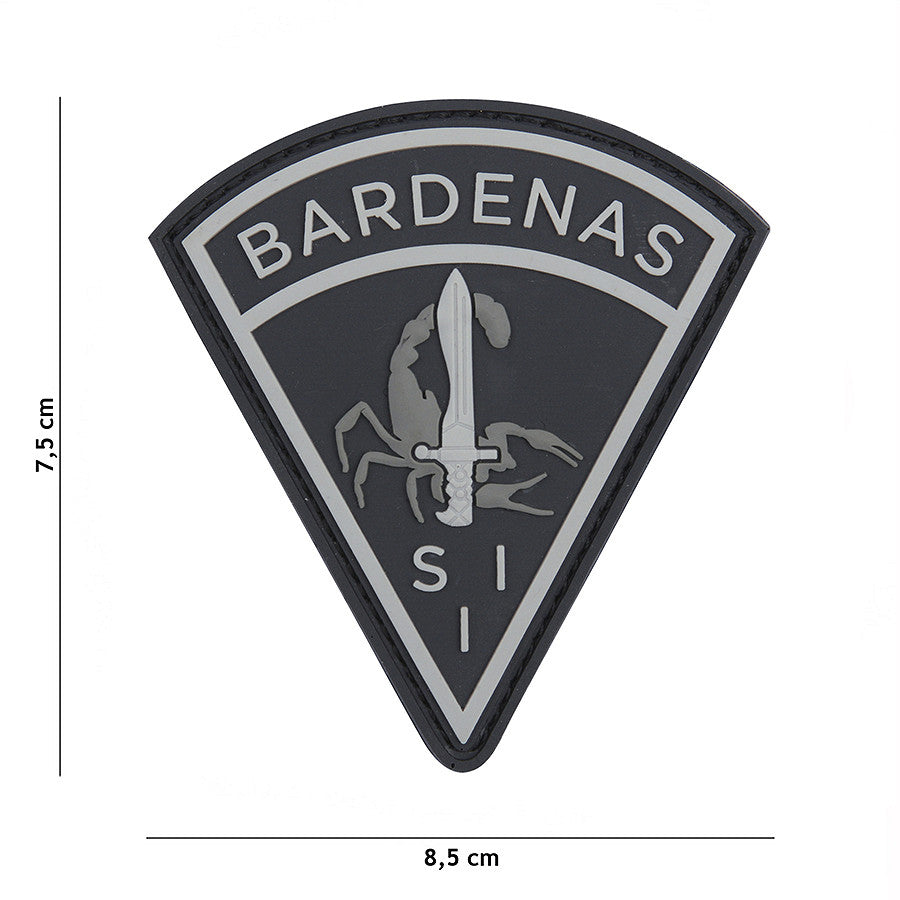 Embleem 3D PVC Bardenas #1105 Negru - Personalizare Tactică Esențială