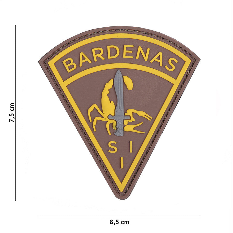 Embleem 3D PVC Bardenas Galben/Maro - Semnul Tău Distinctiv pe Teren