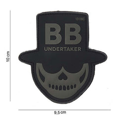 Embleem 3D PVC BB Undertaker Negru - Marchează-ți Prezența Indestructibilă