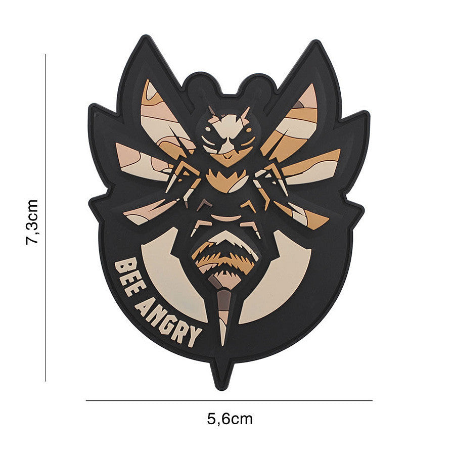 Embleem 3D PVC Bee Angry Woodland - Marchează-ți Teritoriul cu Stil