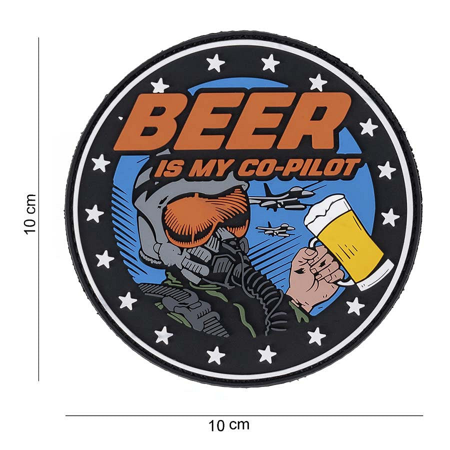 Embleem 3D PVC Beer is my Co-pilot #9064 - Afirmă-ți Stilul Liber