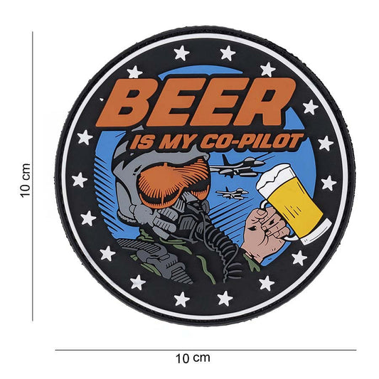Embleem 3D PVC Beer is my Co-pilot #9064 - Afirmă-ți Stilul Liber