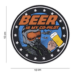 Embleem 3D PVC Beer is my Co-pilot #9064 - Afirmă-ți Stilul Liber