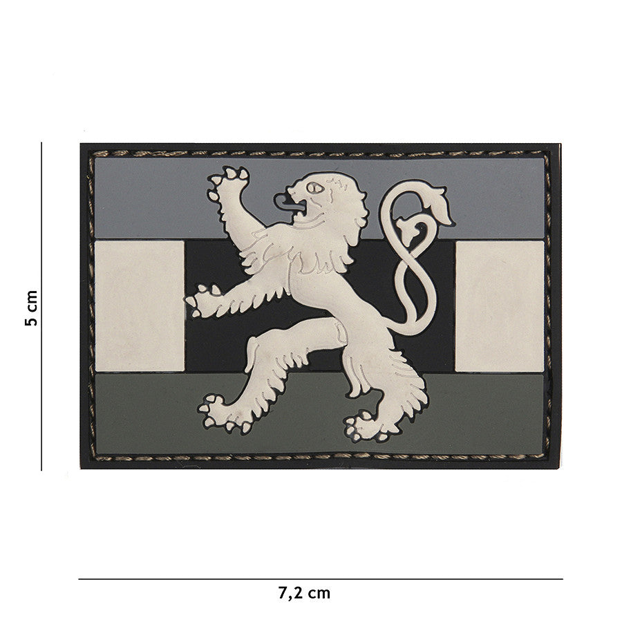 Embleem 3D PVC Benelux Vlag Gri - Personalizare Tactică Esențială