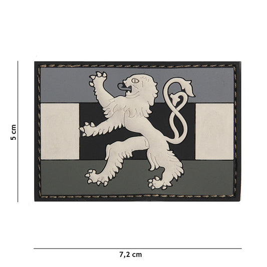 Embleem 3D PVC Benelux Vlag Gri - Personalizare Tactică Esențială