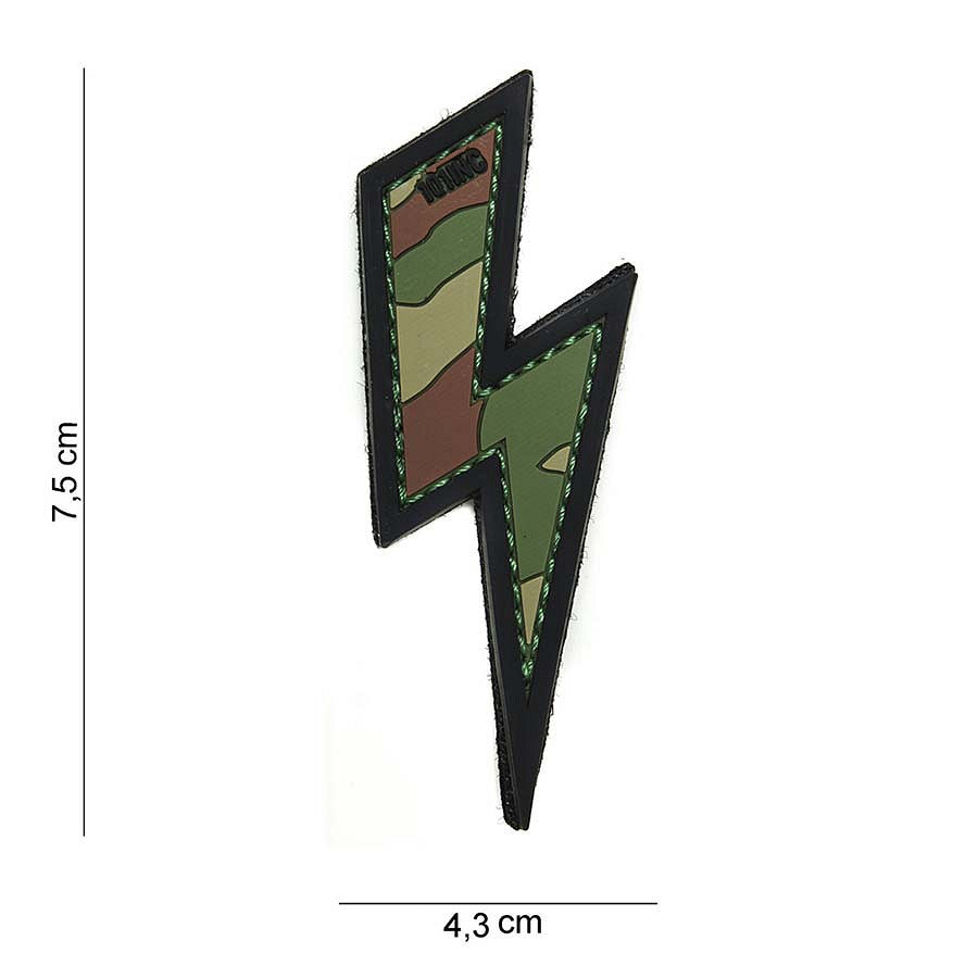 Embleem 3D PVC Bliksem Woodland - Simbolul Acțiunii Rapide