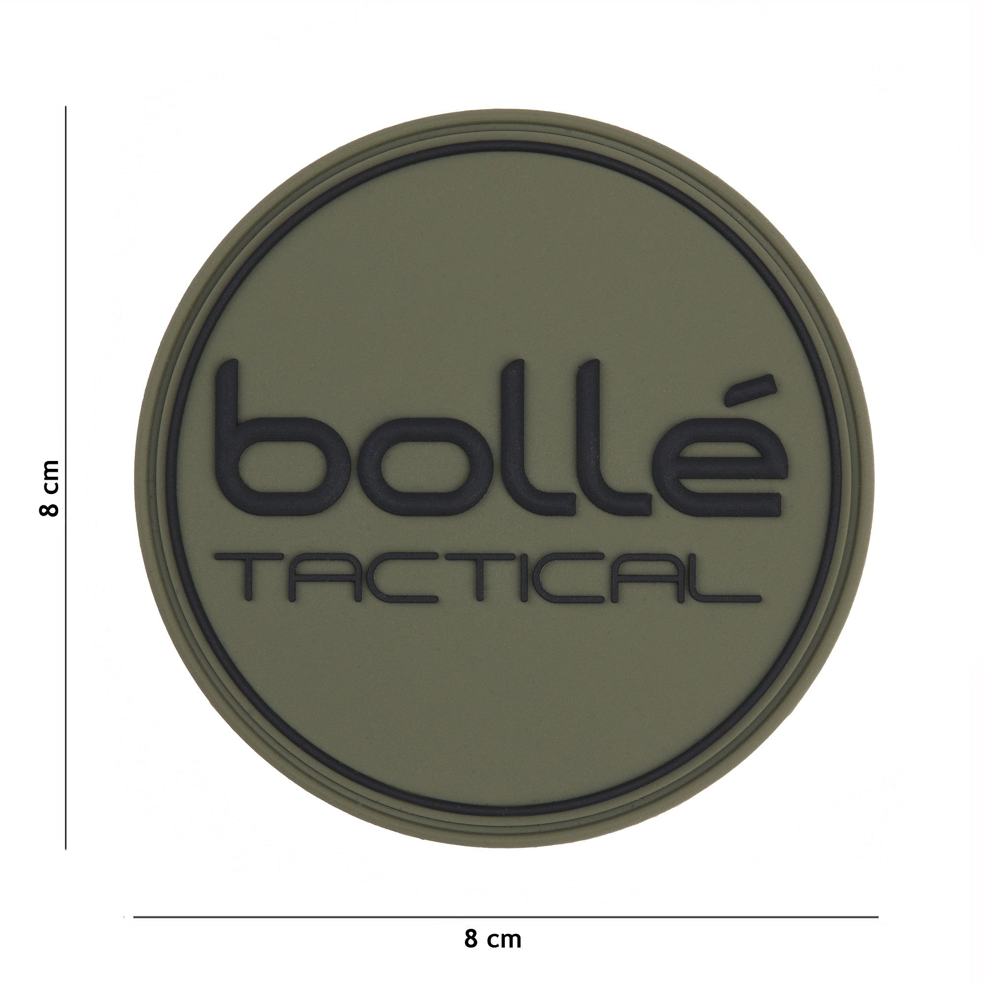 Embleem 3D PVC Bollé tactical Verde - Identitate Tactică Distinctivă