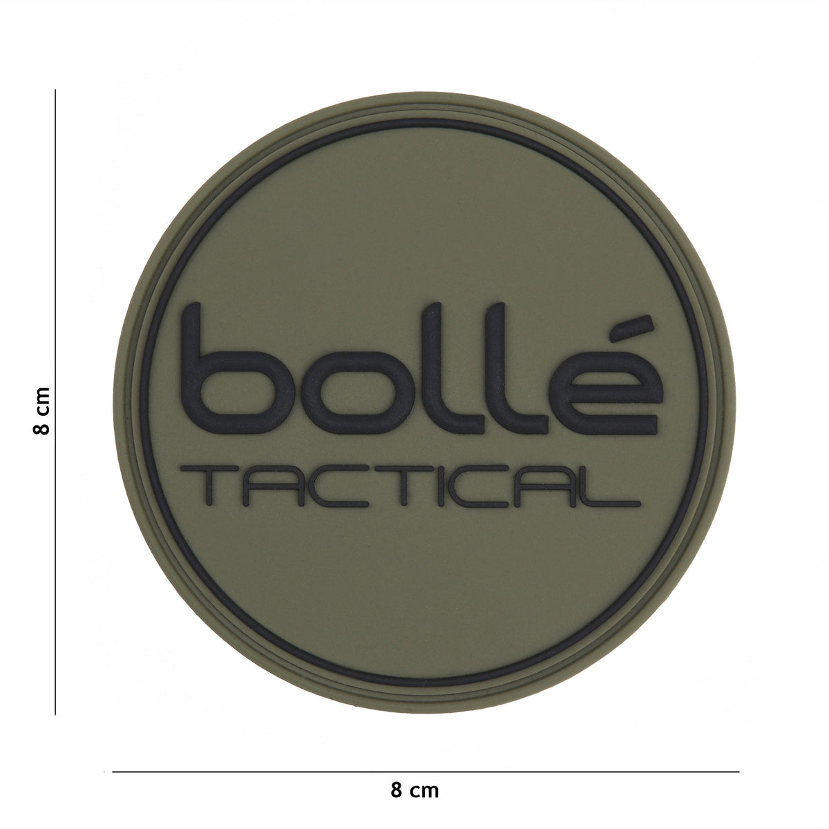 Embleem 3D PVC Bollé tactical Verde - Identitate Tactică Distinctivă