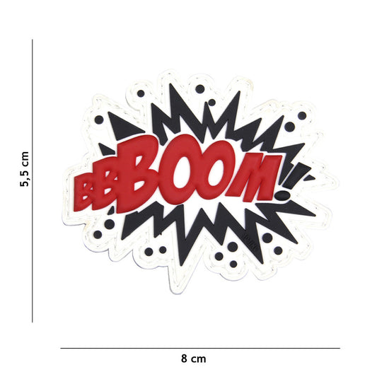 Embleem 3D PVC BOOM! Roșu - Afirmă-ți Prezența
