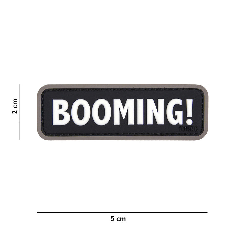Embleem 3D PVC Booming! Negru - Declarație de Forță