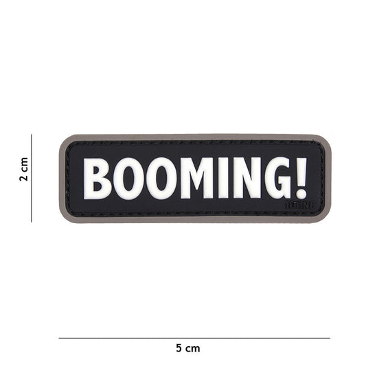 Embleem 3D PVC Booming! Negru - Declarație de Forță