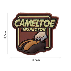 Embleem 3D PVC Cameltoe Inspector Brun #5102 - Afirmă-ți Atitudinea