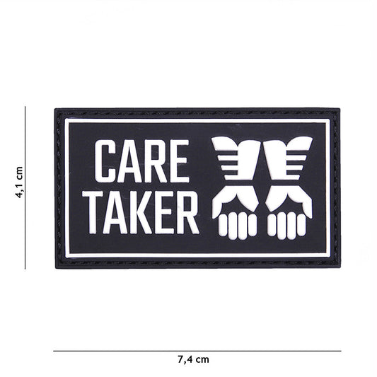 Embleem 3D PVC Care Taker Negru - Afirmă-ți Misiunea