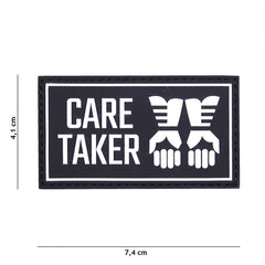 Embleem 3D PVC Care Taker Negru - Afirmă-ți Misiunea