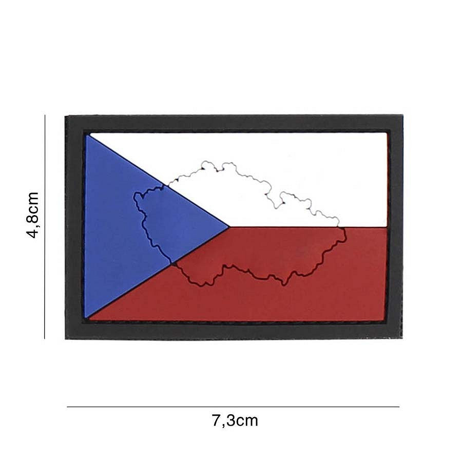 Embleem 3D PVC Cehia #4120 - Afirmă-ți Identitatea Tactică