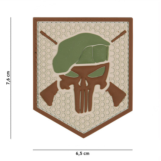 Embleem 3D PVC Commando Punisher Coyote - Afirmă-ți Spiritul Războinic