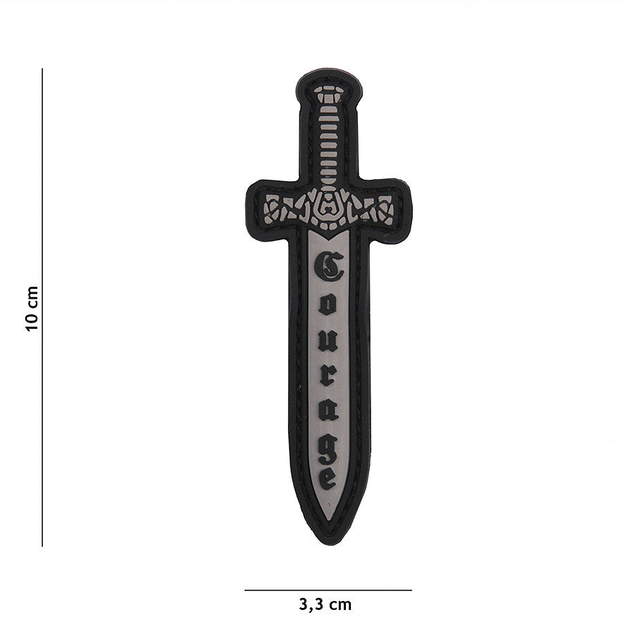 Embleem 3D PVC Courage #13070 PVC Tactical - Afirmă-ți Curajul