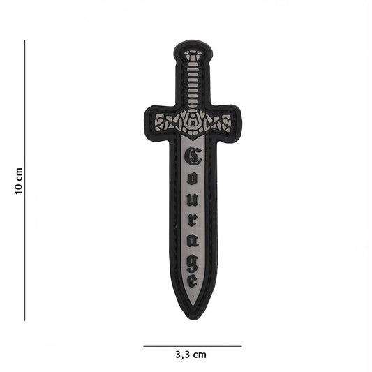 Embleem 3D PVC Courage #13070 PVC Tactical - Afirmă-ți Curajul