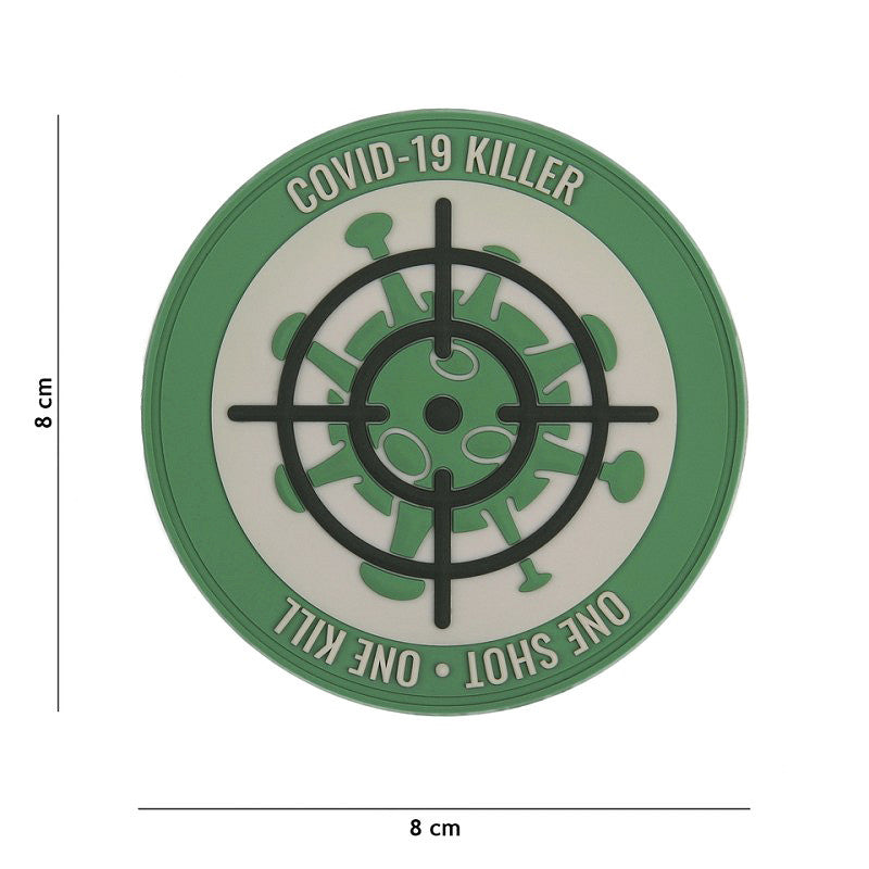 Embleem 3D PVC Covid-19 killer one shot Grafic - Afișează Atitudine Neînfricată