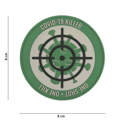 Embleem 3D PVC Covid-19 killer one shot Grafic - Afișează Atitudine Neînfricată