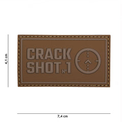 Embleem 3D PVC Crack shot coyote - Afirmă-ți Statutul Tactic