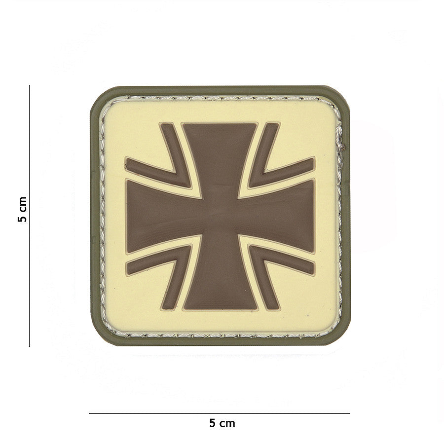 Embleem 3D PVC Cruce Germană Coyote - Afirmă-ți Identitatea Tacticală