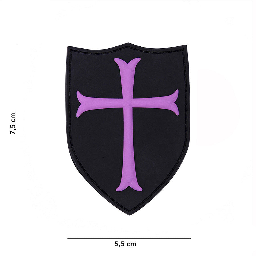 Embleem 3D PVC Crusader Rosé - Marcajul Tău Tactical Indestructibil