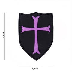 Embleem 3D PVC Crusader Rosé - Marcajul Tău Tactical Indestructibil