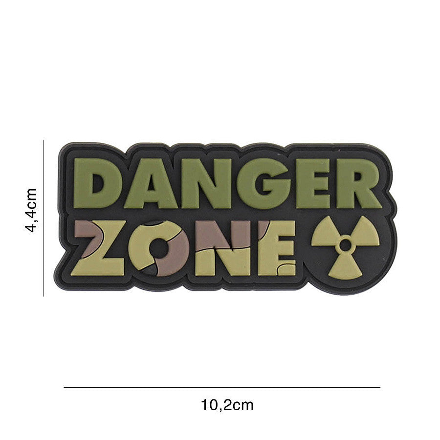 Embleem 3D PVC Danger Zone woodland - Avertisment Tactic Imediat