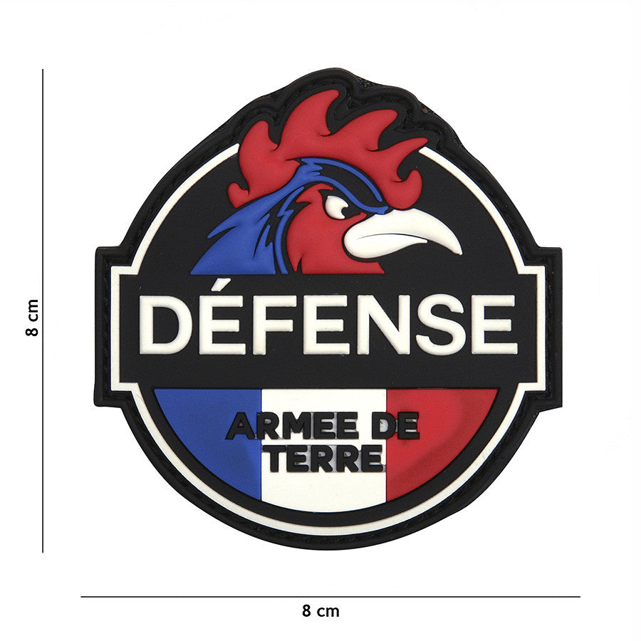 Embleem 3D PVC Defense Armee de Terre #9084 - Identitate Militară Autentică