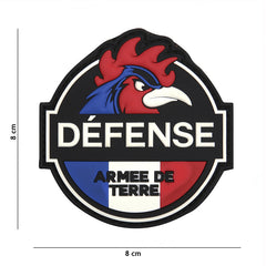 Embleem 3D PVC Defense Armee de Terre #9084 - Identitate Militară Autentică