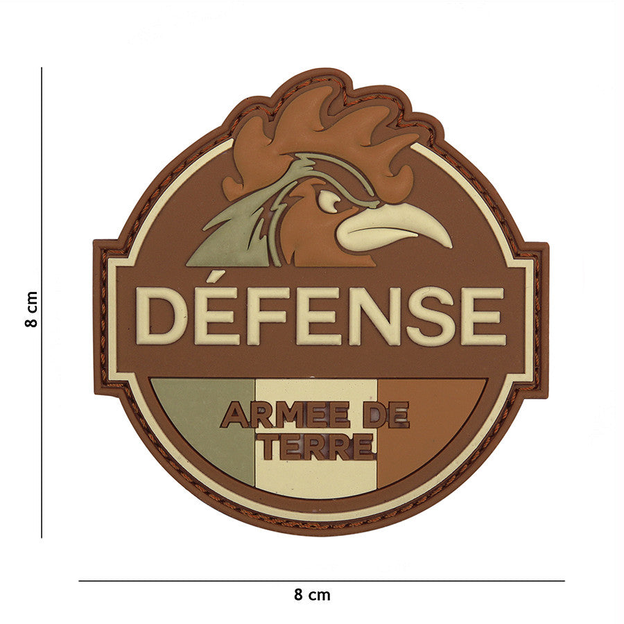 Embleem 3D PVC Defense Armee de Terre Maro - Identitate Tactică Autentică