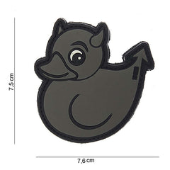 Embleem 3D PVC Devil Duck Gri - Afirmă-ți Unic Identitatea