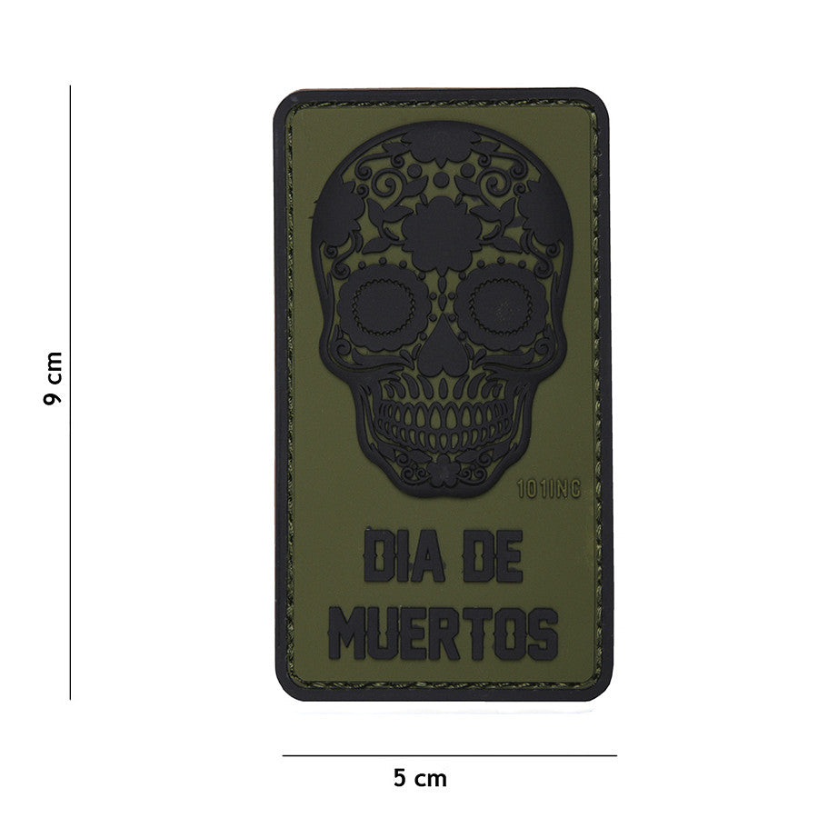 Embleem 3D PVC Dia de Muertos #16014 - Afirmă-ți Stilul Tactic