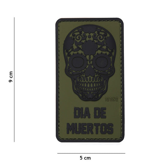 Embleem 3D PVC Dia de Muertos #16014 - Afirmă-ți Stilul Tactic