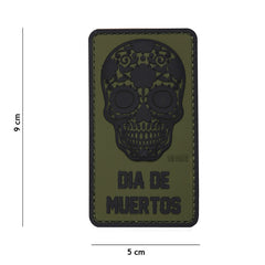 Embleem 3D PVC Dia de Muertos #16014 - Afirmă-ți Stilul Tactic