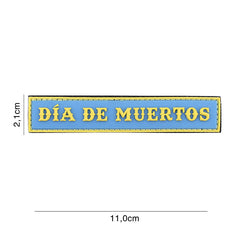 Embleem 3D PVC Dia de Muertos Albastru - Identitate Vizuală Impactantă
