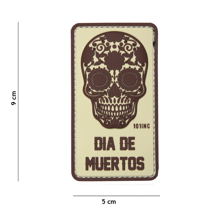 Embleem 3D PVC Dia de Muertos Beige - Accent Tactic Distinctiv