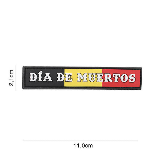 Embleem 3D PVC Dia de Muertos Belgie - Personalizează cu Atitudine