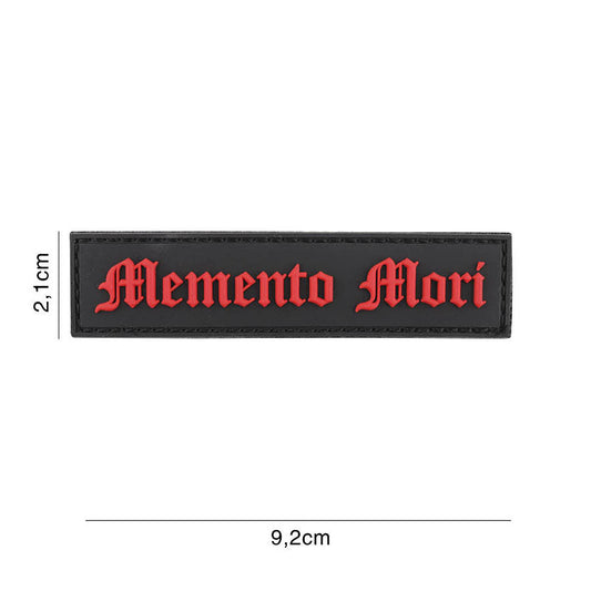 Embleem 3D PVC Dia de Muertos (streep) Zwart - Afirmă-ți Stilul Unic