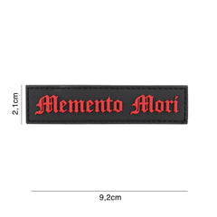 Embleem 3D PVC Dia de Muertos (streep) Zwart - Afirmă-ți Stilul Unic