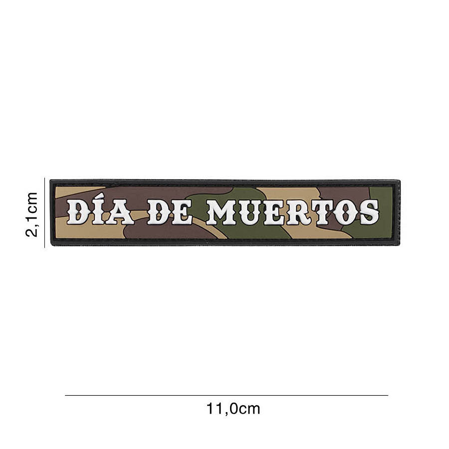 Embleem 3D PVC Dia de Muertos woodland - Exprimă-ți Stilul Tactic