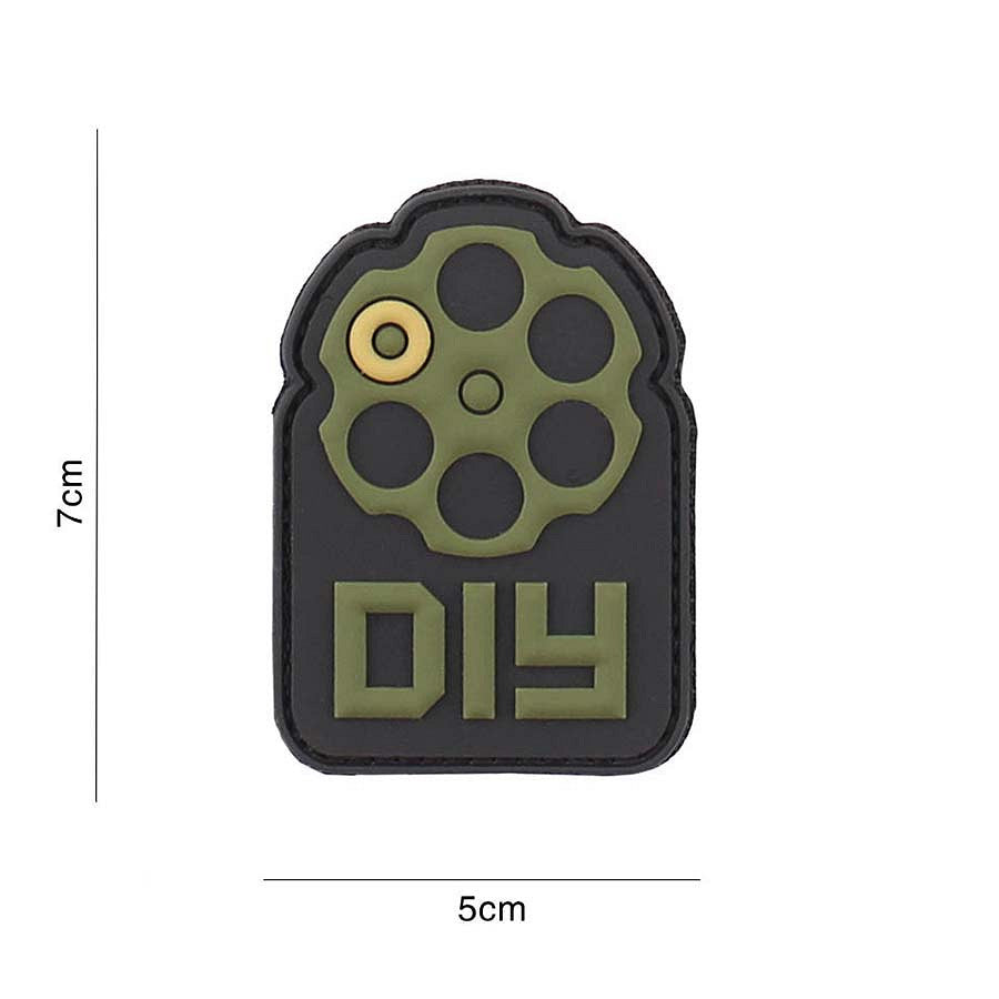 Embleem 3D PVC Do It Yourself Verde - Marcează-ți Identitatea Tactică